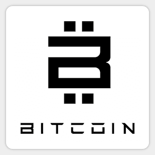 Bitcoin Tech Logo Black Sticker